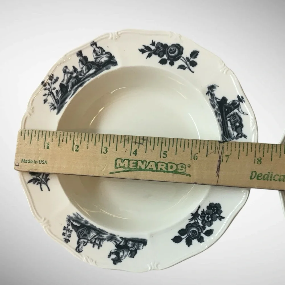 Vintage Wedgwood Bone China England‎ Soup Plates Set Of 2 Etruria